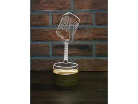 Resim By Lamp 3 Boyutlu Mikrofon Lamba | ByLamp 