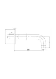 Resim Eca Duvardan Duş Başlığı Borusu Krom, 102126608 Gri 