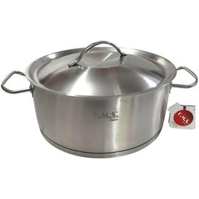 Resim Oms Gastro 28x12 Cm Cacerola Çelik Basık Tencere 