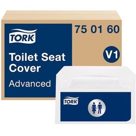 Resim Tork 750160 Klozet Kapak Örtüsü 20 Paket 250 Yaprak Beyaz 