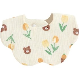 Resim Suntek Lale Motifli Bebek Önlüğü Çok Renkli 