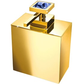 Resim Windisch Moon Lıght Square Tezgah Üstü Sıvı Sabunluk Gold - Blue Crystal 