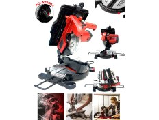 Resim Germany Style 1200 Watt Pro 210 mm Bakır Sargı Alttan Üstten Tablalı Tezgah Üstü Gönye Kesme Makinesi 