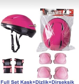 Resim Toprockstore Çocuk Kask Dizlik Dirseklik Koruyucu Set 7 Parça 