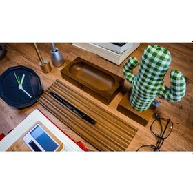 Resim KAYIGO Woody Üçlü Ofis Seti Açık Kahverengi 