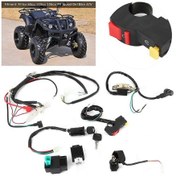 Resim Elektrikli Marş Motoru Kablo Demeti Kiti 50cc 110cc 125cc Pıt Quad Atv'ye Uygundur 