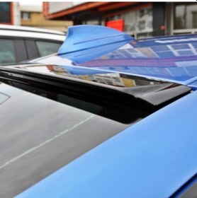 Resim Hyundai Accent Blue Cam Üstü Spoyler Spoiler Boyalı Parlak Siyah 