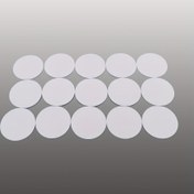 Resim 5/15 adet T5577 RFID Etiketi, 125khz Yeniden Yazılabilir 5200 Madeni Para Etiketi, 25mm Çaplı Beyaz PVC, Erişim Kontrolü için Programlanabilir RFID Etiketi 