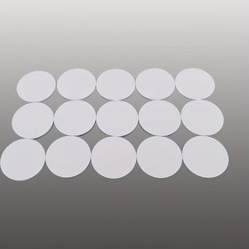 Resim 5/15 adet T5577 RFID Etiketi, 125khz Yeniden Yazılabilir 5200 Madeni Para Etiketi, 25mm Çaplı Beyaz PVC, Erişim Kontrolü için Programlanabilir RFID Etiketi 
