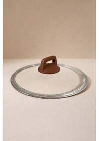 Resim 24 Cm Pyrex Cam Kapak Bakalit Soft Cappuccino Tepeli 
