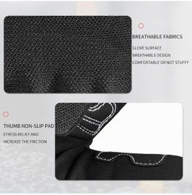 Resim Dancemonkey Kaymaz & Dayanıklı Eldiven: Parmak Ucu Dokunmatik, Reflektif, Ayarlanabilir, Rahat 