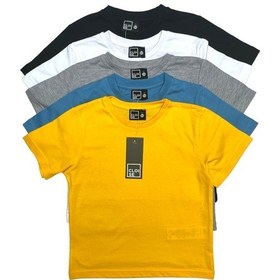 Resim Cloise Çocuk Basic T-shirt Kız Erkek Unisex %100 Pamuk 5'li Paket Ek-1 
