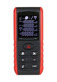 Resim Yifomall Yüksek Hassasiyetli Taşınabilir Lazer Metre - Alan, Hacim Ve Dolaylı Ölçüm İçin Siyah Ve Kırmızı 