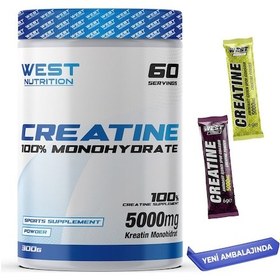 Resim West Nutrition Kreatin Monohidrat 300 Gr - 60 Servis + Hediye 