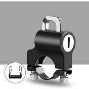 Resim Liangduo Shop Halat Stilini Kilitle Bisiklet Motosiklet Evrensel Hırsızlığa Karşı Kask Kilidi mm Gidon Dayanıklı Metal Gidon Kask Kilidi Bisiklet Aksesuarları (Yurt Dışından) 