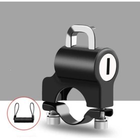 Resim Liangduo Shop Halat Stilini Kilitle Bisiklet Motosiklet Evrensel Hırsızlığa Karşı Kask Kilidi mm Gidon Dayanıklı Metal Gidon Kask Kilidi Bisiklet Aksesuarları (Yurt Dışından) 