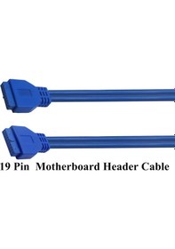 Resim 50 Cm Usb 3.0 20 Pin Dişi Dişi Kablo 19 Pin Dişi Dişi Kablo 