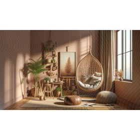 Resim Venspor Bohem Tarzı Modern Salon Arkaplanı 200 x 150 cm Fon Duvar Örtüsü 