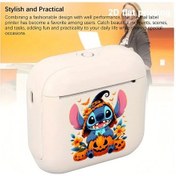 Resim Honeybeeshop Mor Disney Stitch Taşınabilir Yazıcı Kablosuz Usb Şarj Fotoğraf Baskı Telefon Mor 