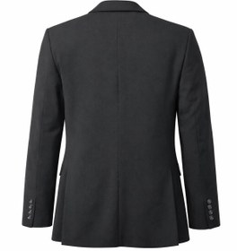 Resim Plus Scorpion Erkek Lacivert Mono Yaka Likralı Blazer Ceket - Esnek Konfor Kumaş, Tek Düğmeli Slim Fit 
