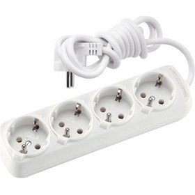 Resim Viko Leylak 4Lü Topraklı 2Mt Kablolu Priz 