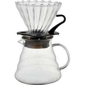 Resim Ily Black Jasmine Cam Kahve Demleme Seti 