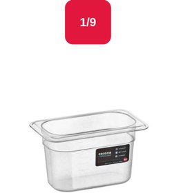 Resim Bora Plastik Pc Gastronom 1/9 Küvet Şeffaf - 100 Mm - Bo168 
