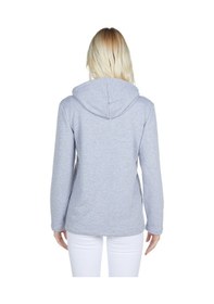 Resim Luvmabelly 4506 Pamuklu Yandan Fermuarlı Lohusa Emzirme Sweatshir 