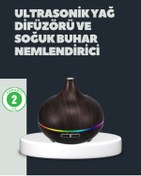 Resim AyrStore 550ML Ultrasonik Hava Nemlendirici ve Aromaterapi Difüzörü 