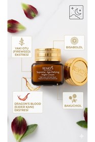 Resim RemosNatural Yaşlanma Karşıtı Gece Kremi 20 ml - Supreme Age Defying Night Cream 