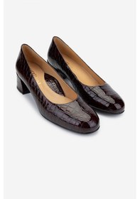 Resim Valmenti Kadın Hakiki Deri Bordo Comfort Ayakkabı 611 H40035 Bn Ayk Y25 Bordo Bordo 