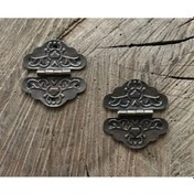 Resim Dmr Antik Bakır Yonca Menteşe Tavla Ve Kutu Menteşesi 4cm 20adet 