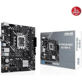 Resim Asus Prıme H610M-D Ddr5 HDMI Serıal Port Pcıe 4.0 1700P Matx 