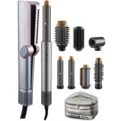 Resim Hava Üflemeli Düzleştirici ve 7 Başlıklı Çok Amaçlı Saç Şekillendirme Seti 