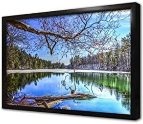 Resim Muhteşem Göl Çerçeveli Cam Tablo 20x30 cm CA20869 