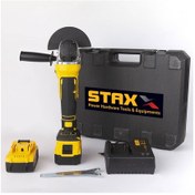 Resim Staxx Power STX1058 Profesyonel 125 MM Kömürsüz Çift Akülü Şarjlı Taşlama Makinesi + Kesme Taşı 2 Adet 