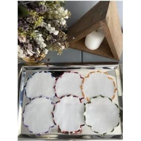 Resim Storemax Kokteyl Peçete 6'lı Takım Ebruli 