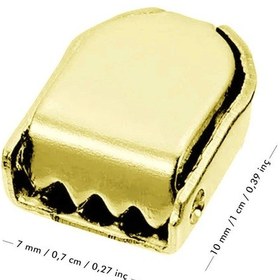 Resim Gold Altın Renk Metal Ayakkabı Bağcık Ucu Klipsi 30 Adet 