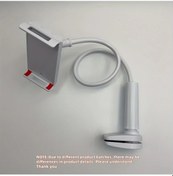 Resim Hightower Beyaz 360 Derece Dönen Tablet Tutucu Spiral Tabanlı Titreşimsiz Sabit Yatak Başı Standı Beyaz 