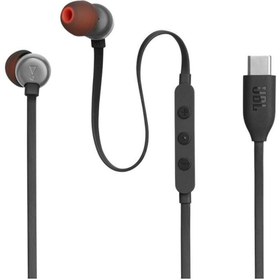 Resim JBL Tune 310C USB-C Kablolu Kulakiçi Kulaklık - Siyah 
