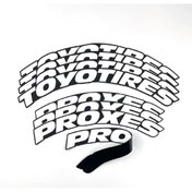 Resim OTOELİT LASTİK YAZISI/ARABA LASTİK YAZISI/TİRE TEXT/ TOYOTİRES PROXES 8 Li SET+YAPIŞTIRICI+ZIMPARA 