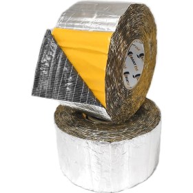 Resim Bant Evi Folyolu Kauçuk Bant Isı ve Ses Izolasyon Bandı 5cmx5mt Alüminyum Folyolu Kauçuk Yalıtım Bandı 