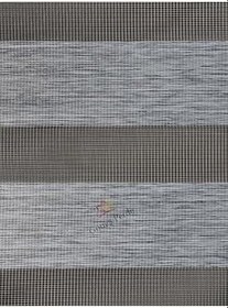 Resim İthal Bambu Stor Zebra Perde soft123, Gri, 110 x 260 