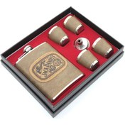 Resim shopwave Derili 4 Bardaklı İçki Matara Seti 