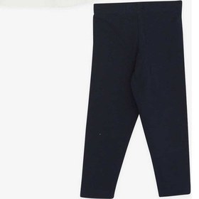 Resim Breeze Kız Bebek Taytlı Takım Balerin Nakışlı Ekru (1.5-2 Yaş) Ekru 