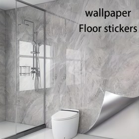 Resim Mutfak ve Banyo için 3D Mermer Kendinden Yapışkanlı Duvar Kağıdı Etiketleri - Kusurları Kaplamak İçin Çıkarılabilir Vinil Zemin Dekorları, Kolay DIY Yenileme, Gerçekçi Mermer Deseni, Su Geçirmez & Dayanıklı Duvarlar ve Zeminler İçin Kendinden Yapışkanlı Kaplama | Modern İç Tasarım | Su Geçirmez Kaplama 