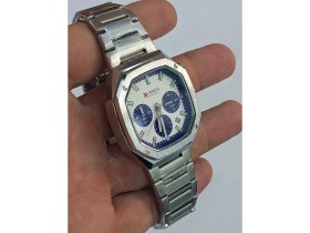 Resim Curren Çelik Kordonlu, Fonksiyonları Aktif, Kronometreli, Takvimli, Su Geçirmez, 2 Yıl Garantili Erkek Saati 