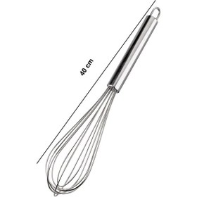 Resim Paslanmaz Çelik Lüks Çırpıcı Büyük Boy 40cm 