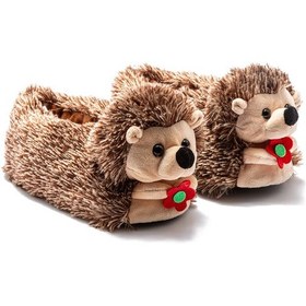 Resim Kiri Çocuk Hayvanlı Panduf Kahverengi 30/35 Kahverengi 