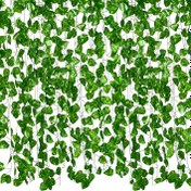 Resim 12'li Yeşil Yapay Sarmaşık Yaprakları Asılı Dekoratif Bitki Sarmaşığı, Ev/Ofis/Yatak Odası Bahçe Duvar Dekorasyonu Düğün Kemeri Arka Plan Dekorasyonu için Uygun, Yapay Asılı Bitki, Yapay Bitki, Sahte Bitki, Ev Dekorasyonu için Yapay Bitki, Sahte Bitki, Yapay Bitki İç Mekan, Yapay Bitki, Ev Dekorasyonu Ürünü, Yapay Bitkiler, İç Mekan için Gerçekçi Yapay Bitkiler, Yapay İç Mekan Bitkileri, Sonbahar Dekoru, Daire için Dekorasyon, Yapay Bitki/Bitki, Noel Dekoru 